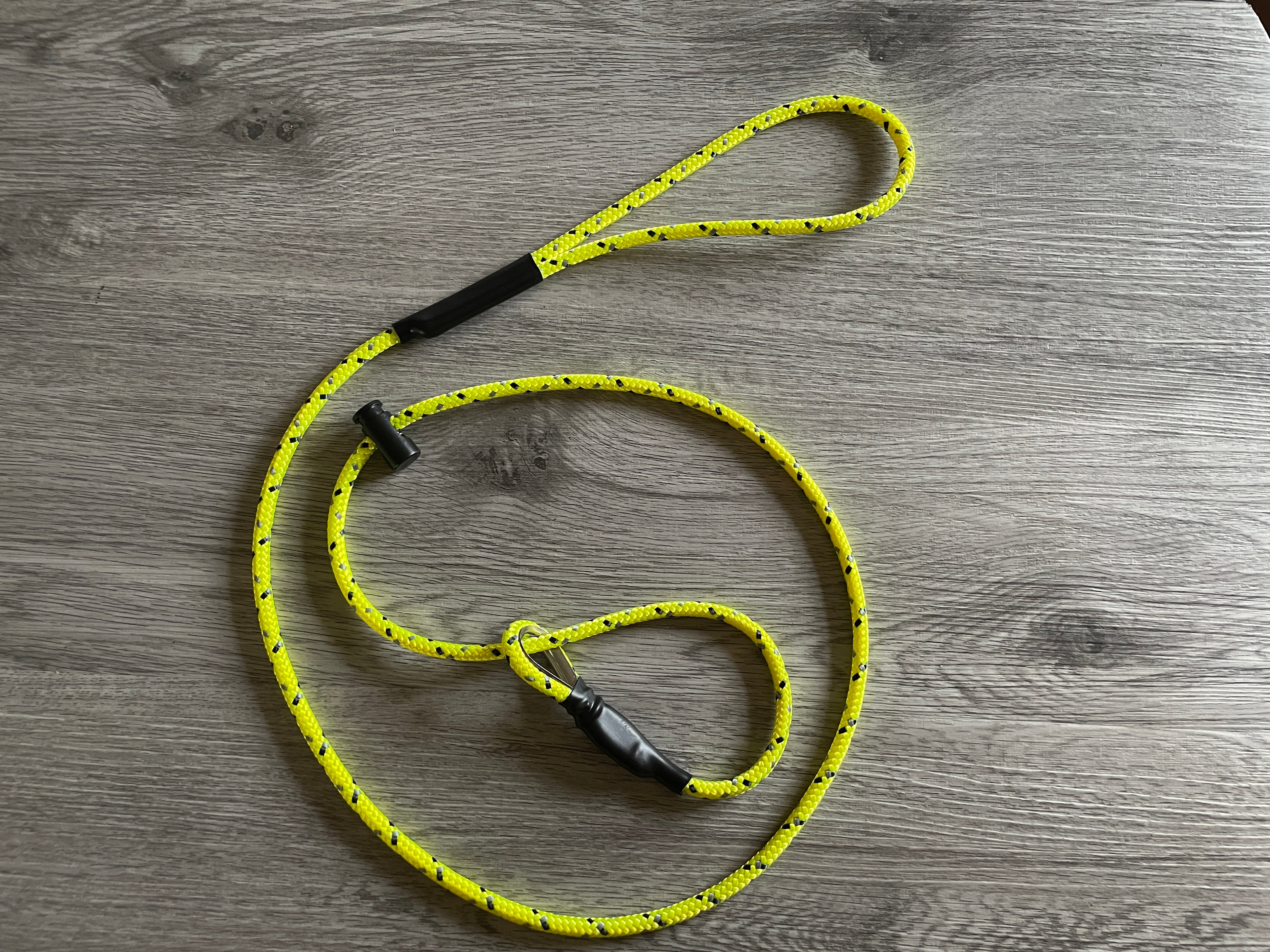 6mm Slip lead with thimble Gundog field trial competition | lightweight strong with stopper