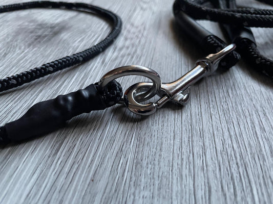 Training Slip collar and lead dog set grot dominant dogs puppy gundog training 6mm custom colours and lengths | sizes