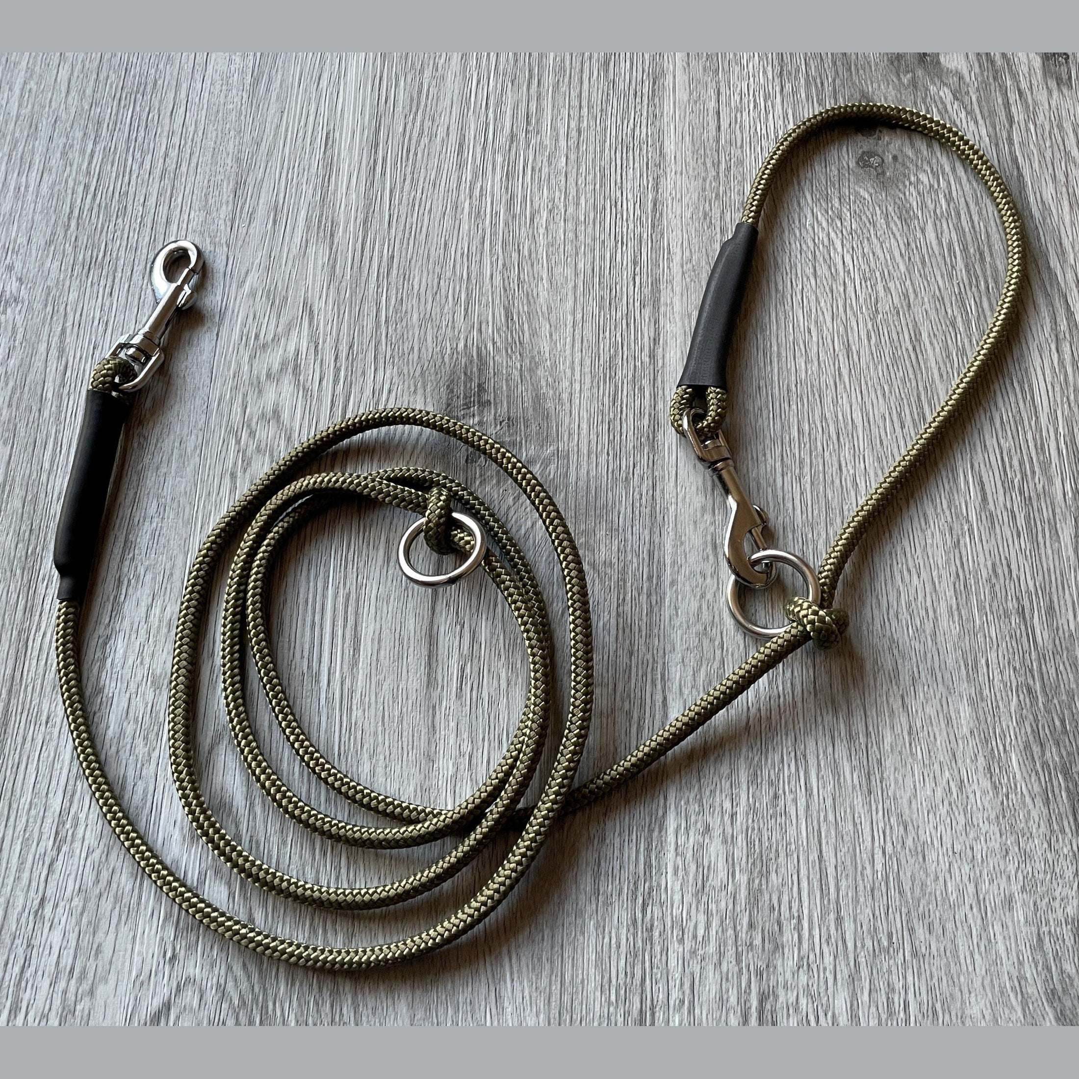 Double Ended Dog Training Lead for Small Dogs & Puppies - Hands-Free, Multi-Function Police Style Rope Lead