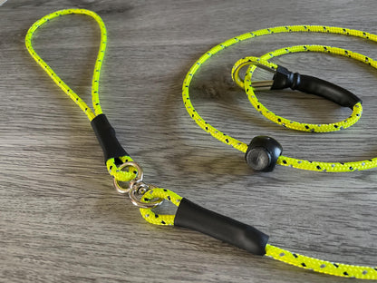 Slip Lead swivel anti twist tangle with thimble dog training walking Gundog Puppy 4mm
