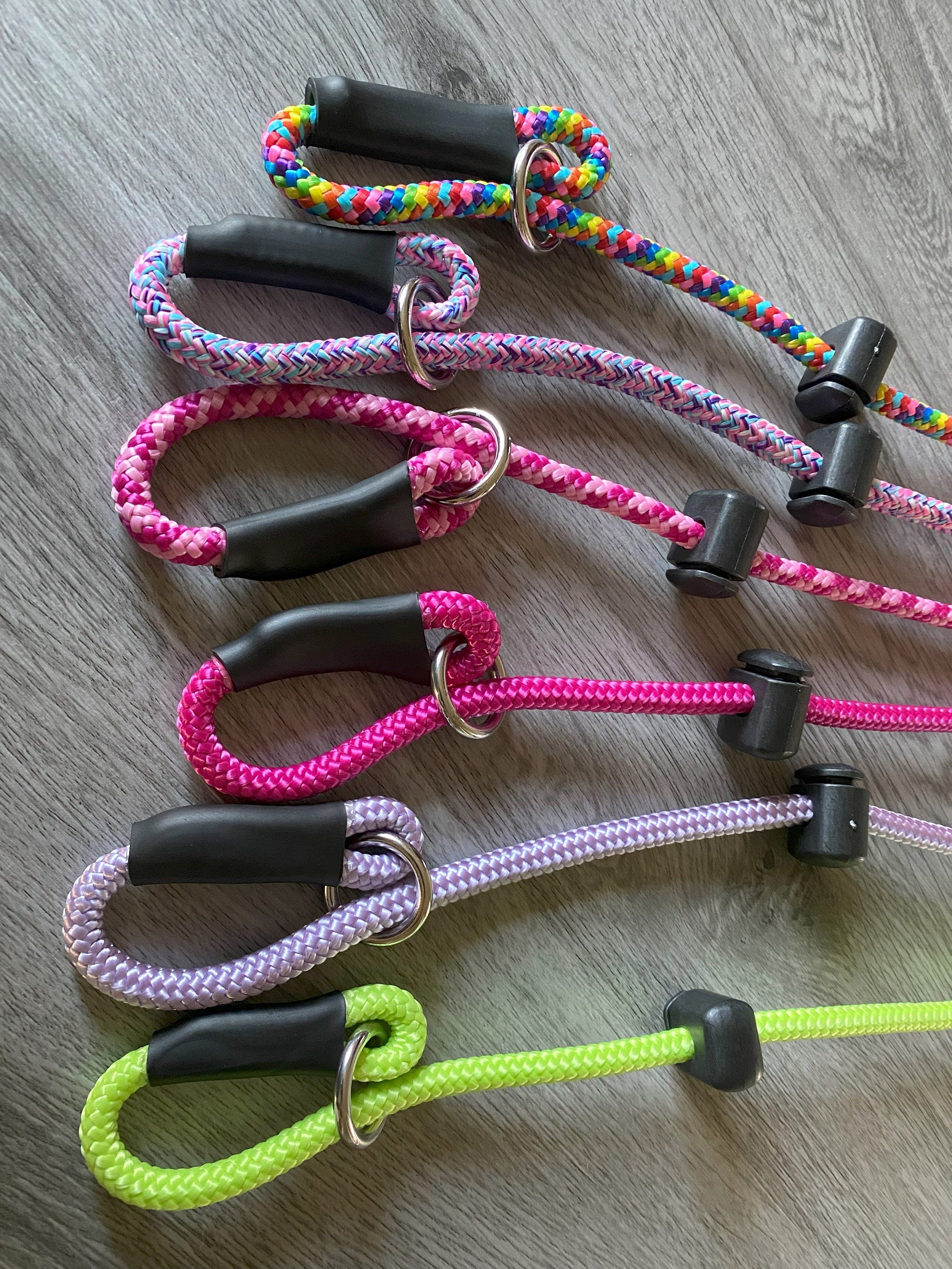 8mm Slip Lead Rope for Dog Walking, Training - Strong & Adjustable