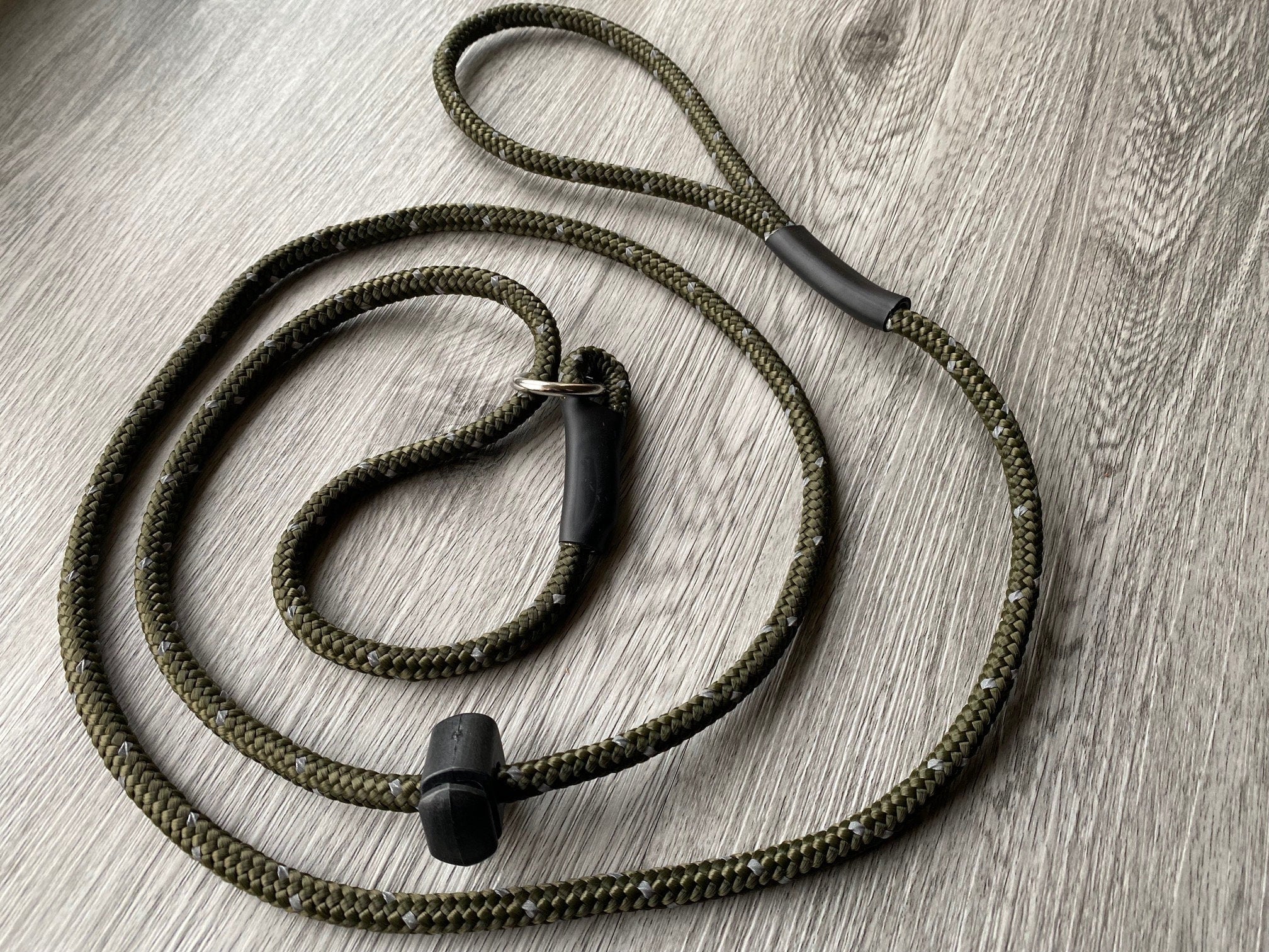 8mm Slip Lead Rope for Dog Walking, Training - Strong & Adjustable