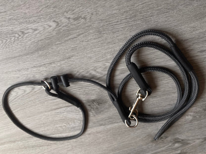 Training Slip collar and lead dog set grot dominant dogs puppy gundog training 6mm custom colours and lengths | sizes