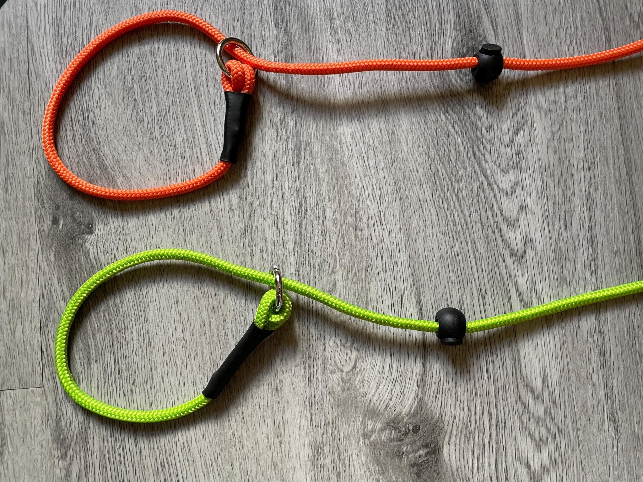 6mm Slip lead for dogs training stop pulling obedience | Adjustable stoppers | thin lightweight