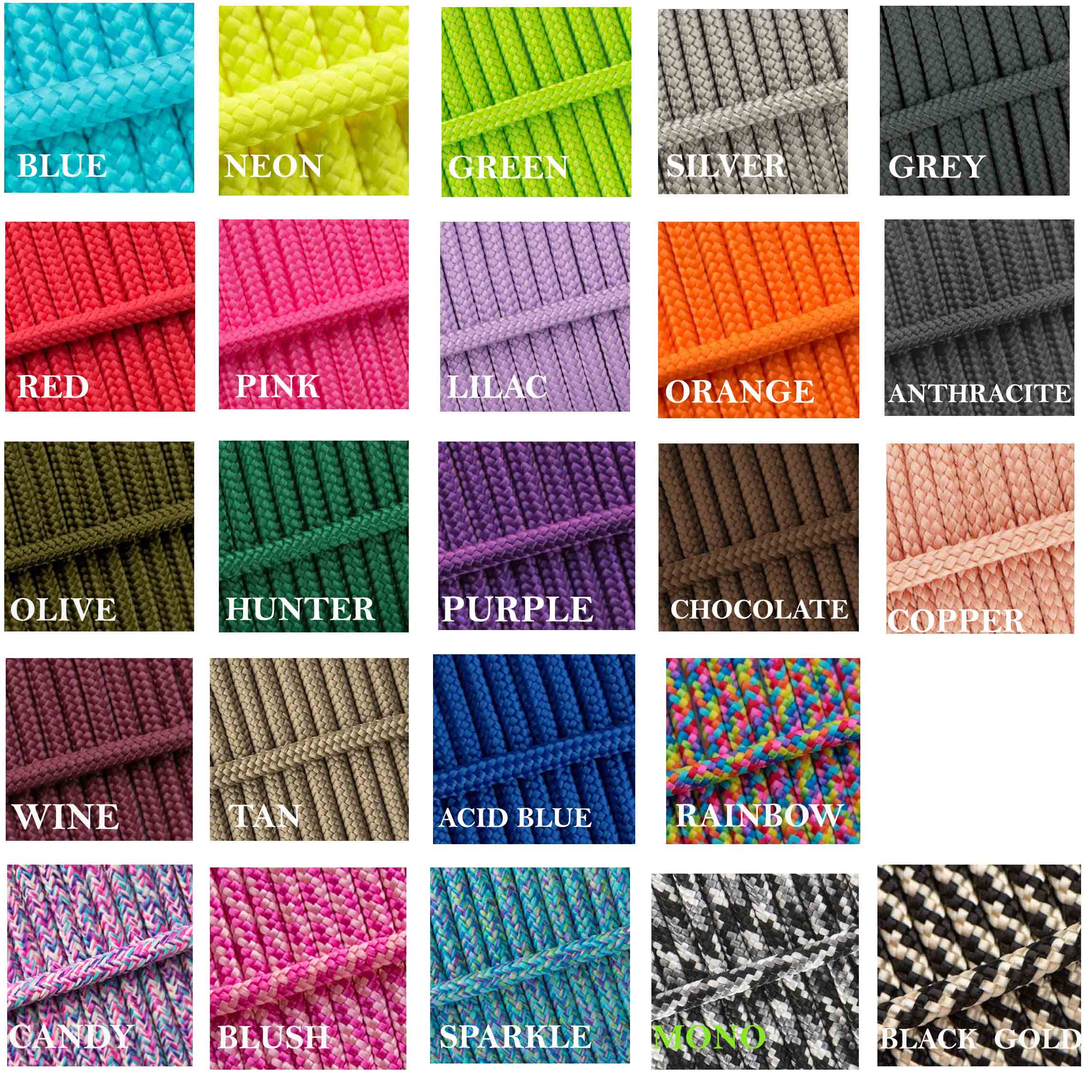 6mm  Slip Lead for training Puppies & Small Dogs 2 stoppers