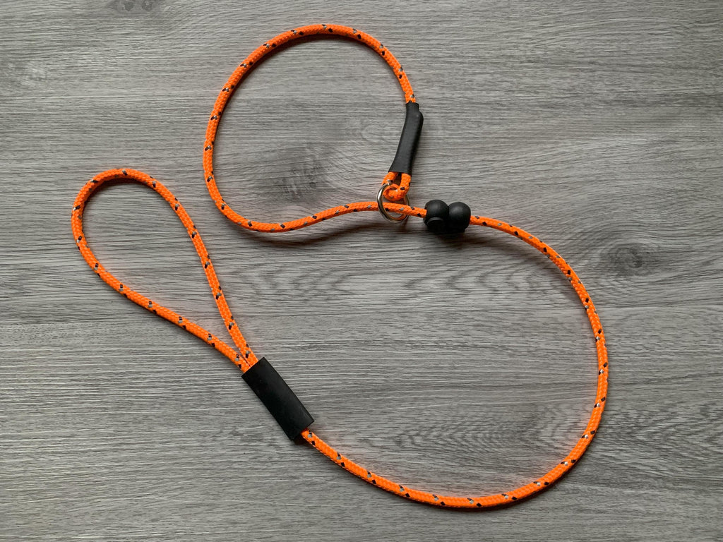 6mm Slip lead with thimble Gundog field trial competition | lightweight strong with stopper