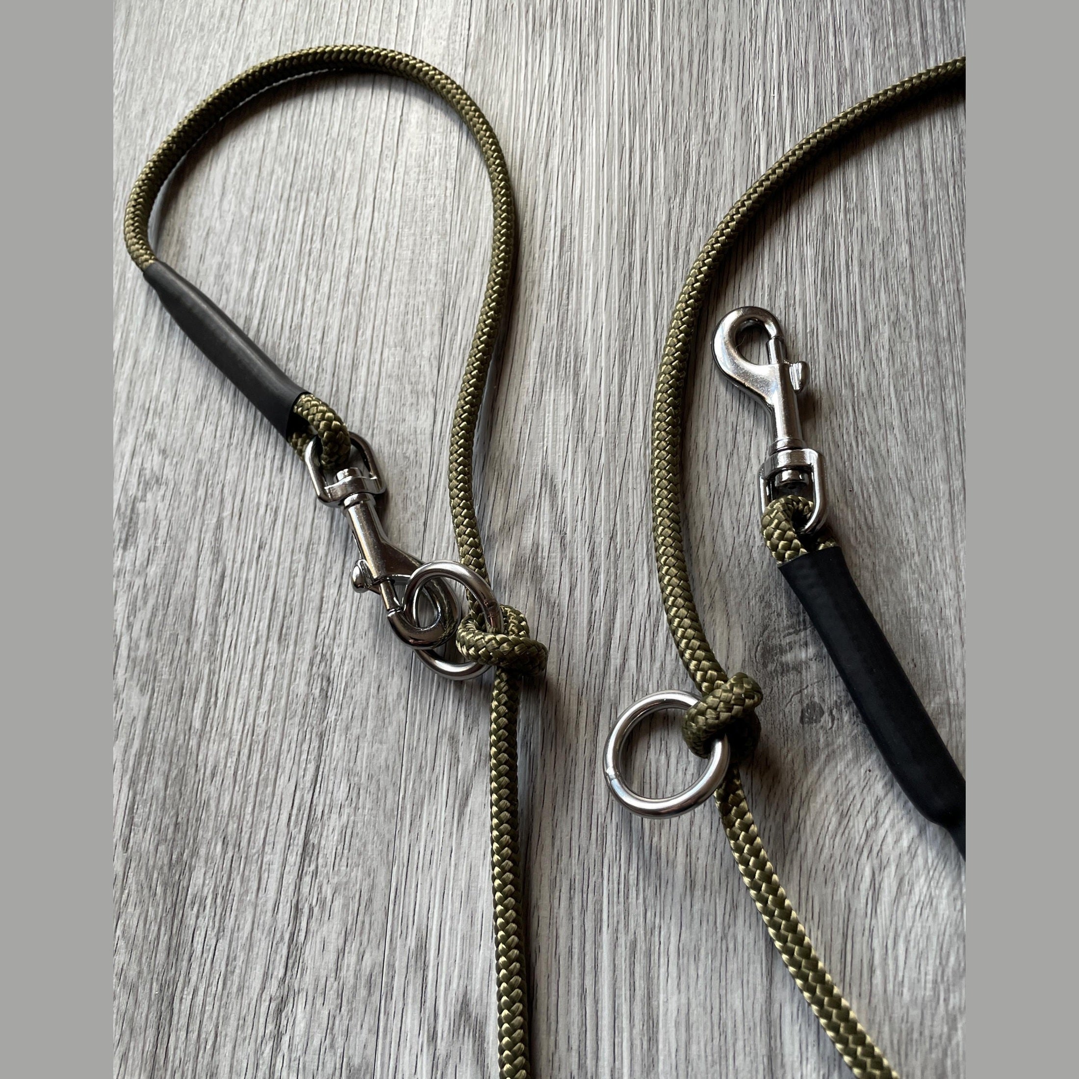 Double Ended Dog Training Lead for Small Dogs & Puppies - Hands-Free, Multi-Function Police Style Rope Lead