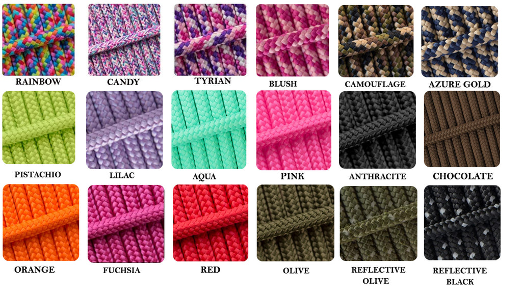 8mm Slip Lead Rope for Dog Walking, Training - Strong & Adjustable