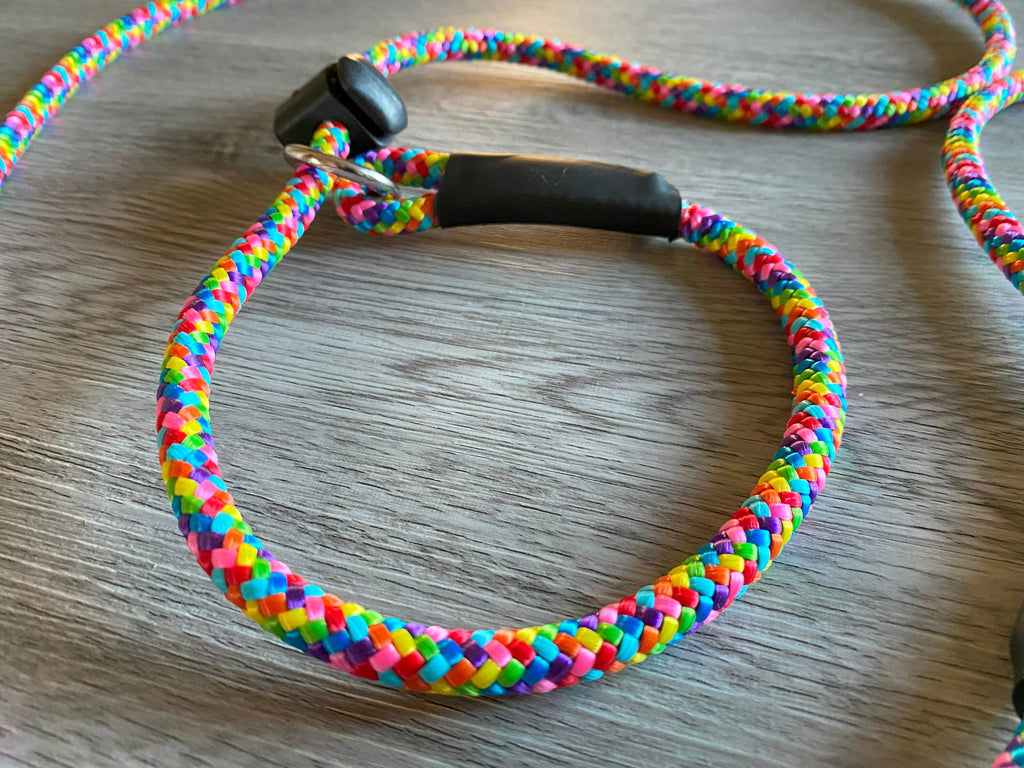 8mm Slip Lead Rope for Dog Walking, Training - Strong & Adjustable