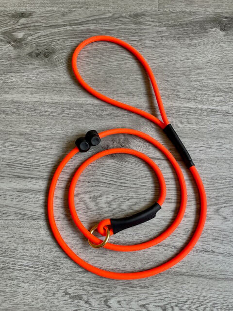 Biothane® Slip lead round rope for dog training gundog, working dogs: adjustable waterproof 6mm