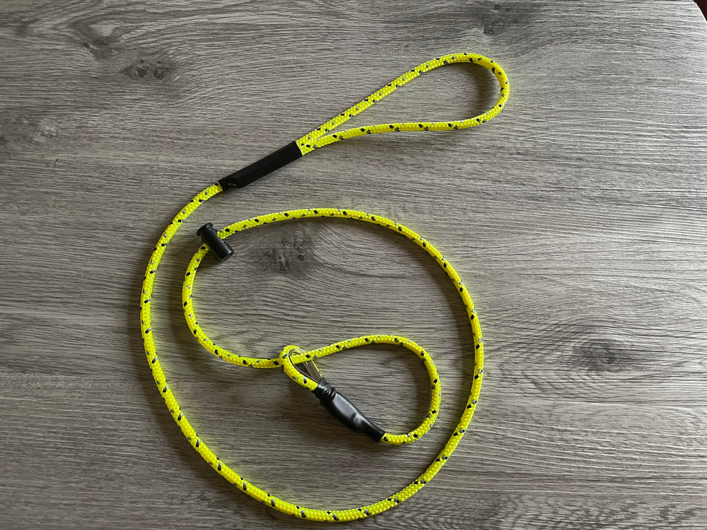 6mm Slip lead with thimble Gundog field trial competition | lightweight strong with stopper
