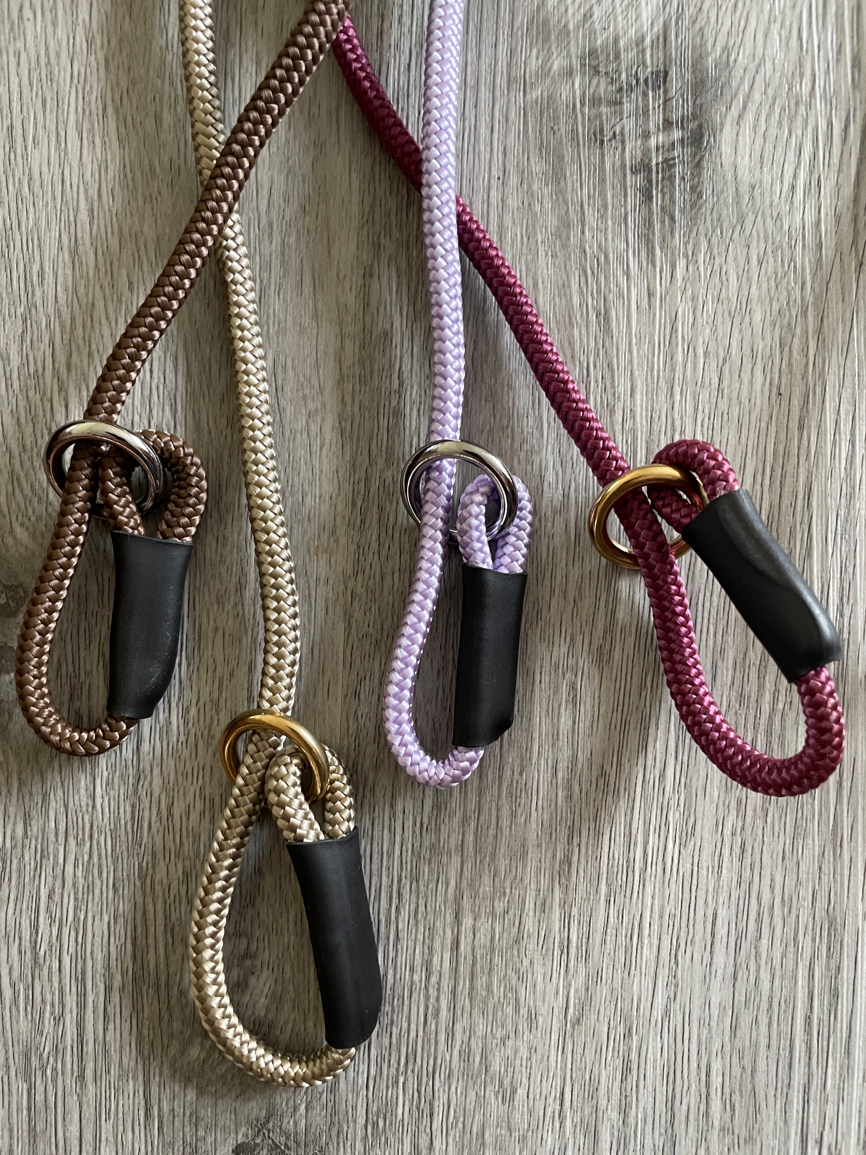 6mm Rope Slip Lead |  Daily Walking and Stop Pulling Training |Adjustable Stopper | 3ft to 6ft