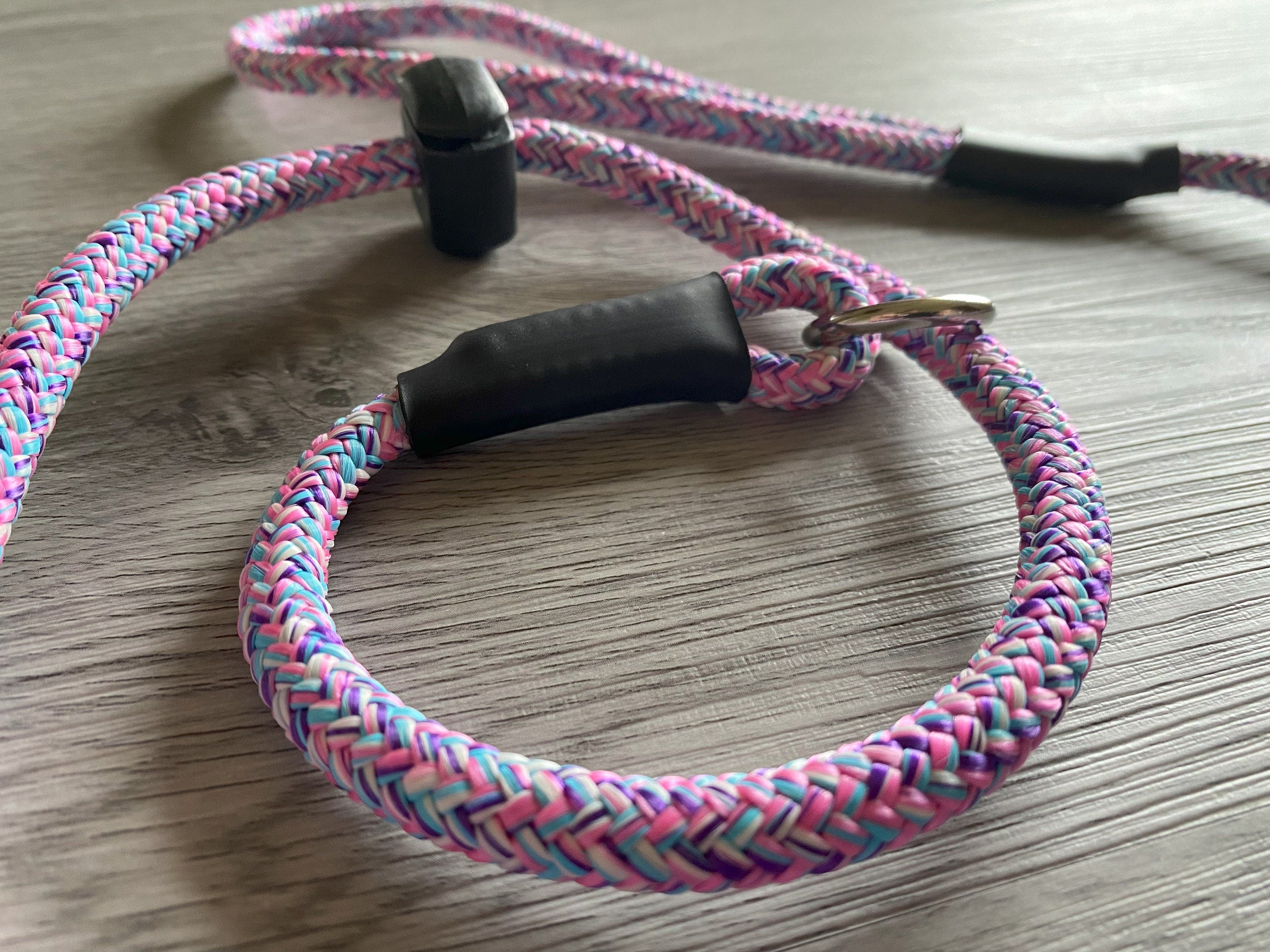 8mm Slip Lead Rope for Dog Walking, Training - Strong & Adjustable