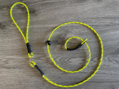 Slip Lead swivel anti twist tangle with thimble dog training walking Gundog Puppy 4mm