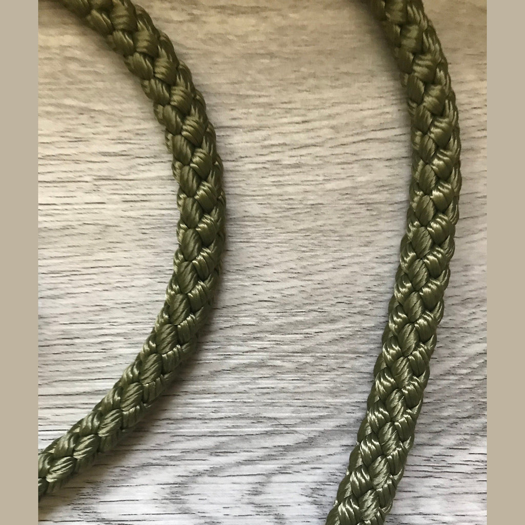 Slip Lead dog training lead Gundog  Field Trial Lurcher working dog puppy 10mm  Olive Green
