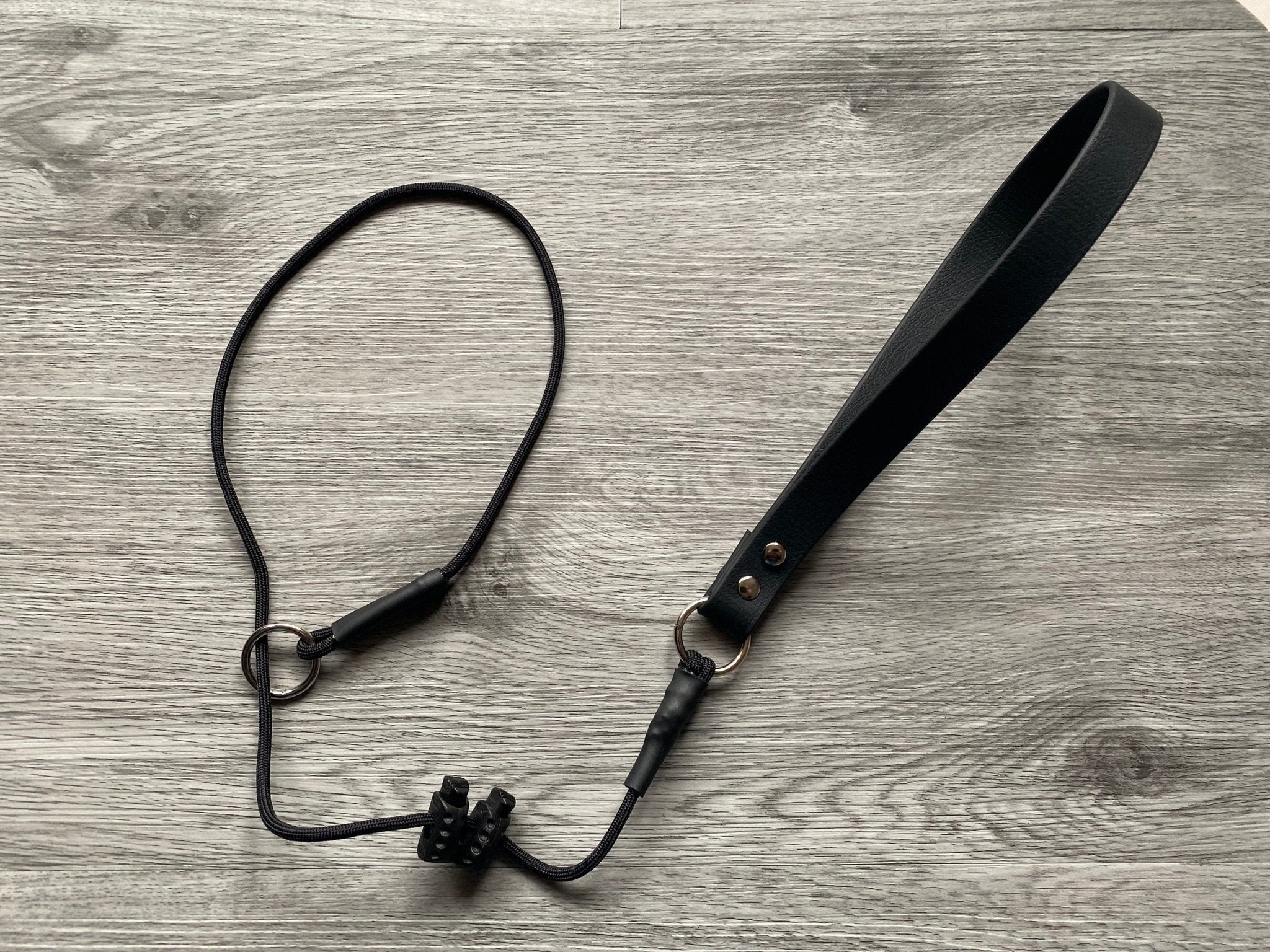 Slip collar short lead for dog training | Grot correction tab| dominant dog choke obedience traffic | Very strong