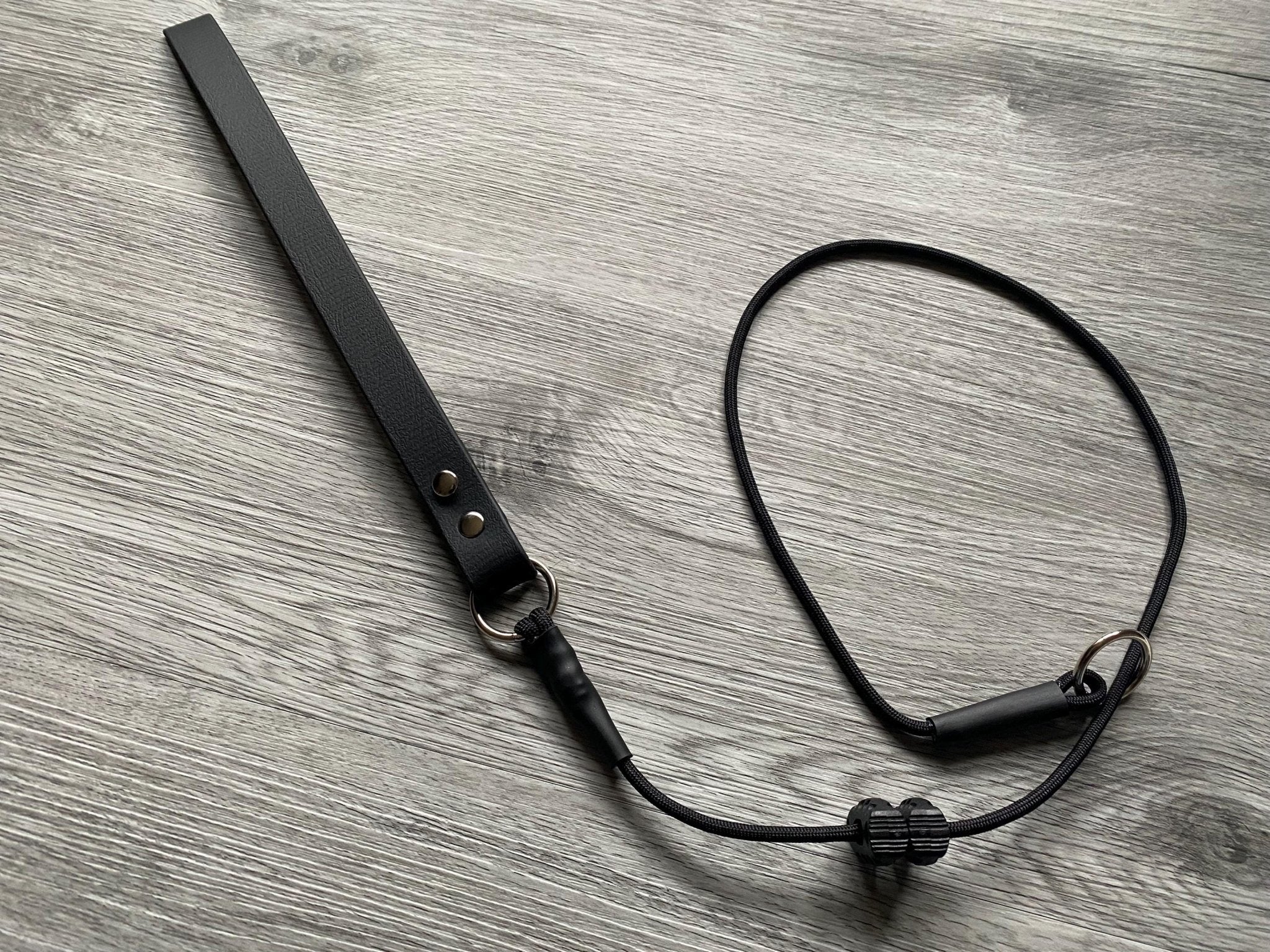 Slip collar short lead for dog training | Grot correction tab| dominant dog choke obedience traffic | Very strong