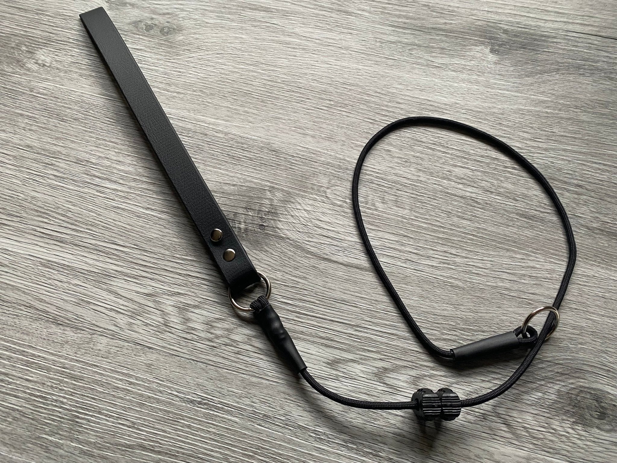 Slip collar short lead for dog training | Grot correction tab| dominant dog choke obedience traffic | Very strong