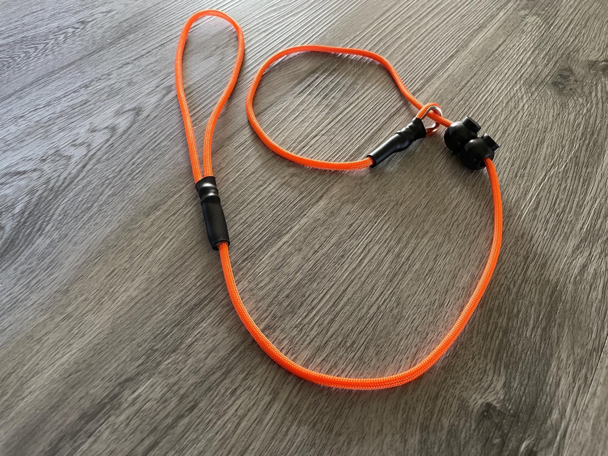 Short Slip Lead puppy training lead | dog gundog heeling / heel pulling lightweight Paracord rope 4mm